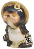 Marui Seito Shigaraki Ware Kissing Tanuki Size 15cm Wide X Auspicious Good Luck Made In (Female) Figurine, 6, Approx. 19.5cm High, Charm, Gift,
