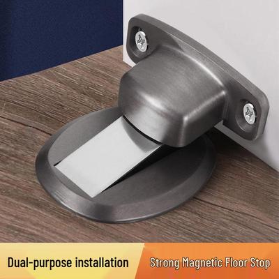 Magnetic Punch-Free Door Stop: Strong Anti-Collision Bumper for Bathroom & Bedroom