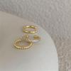 Korean Retro Diamond Ear Cuff Set: Elegant, Non-Pierced, Three-Piece Collection