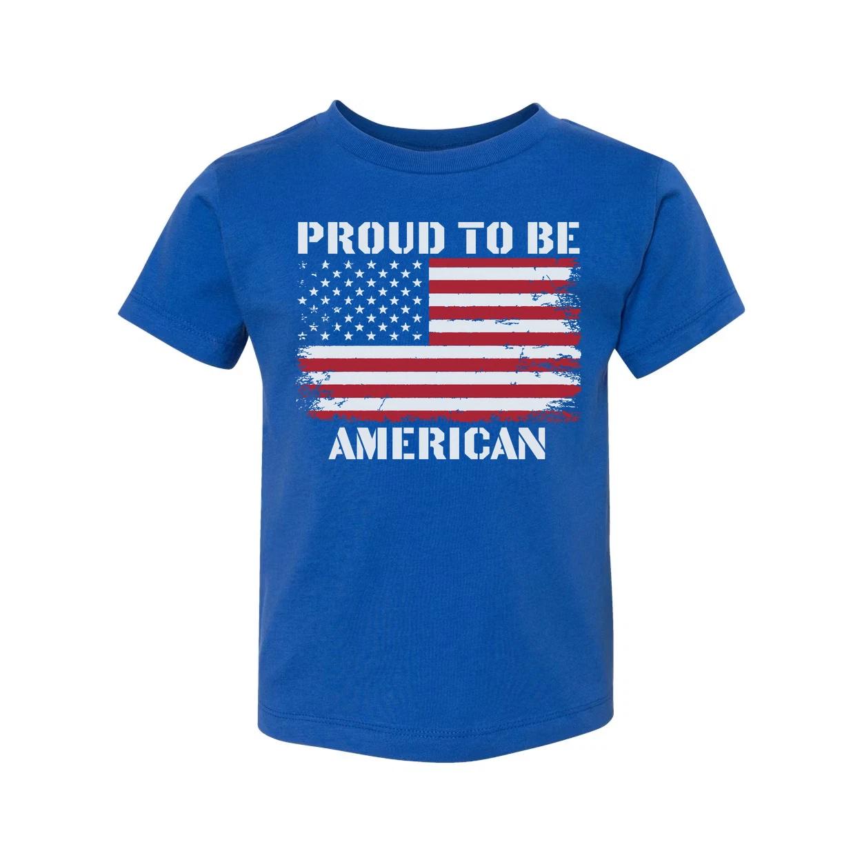 Unisex Patriotic American Flag Graphic Tee Shirt With Distressed Flag Design Art 2XL