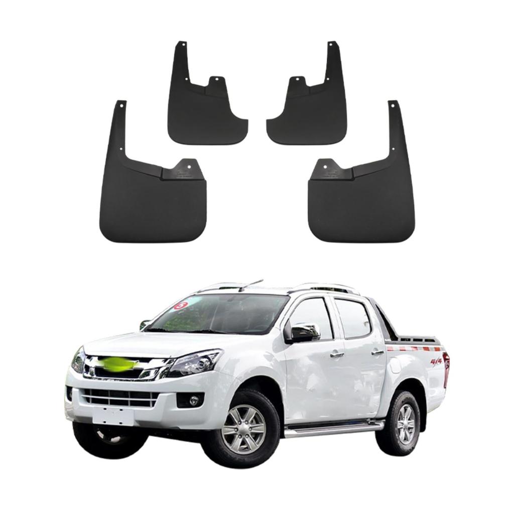 4 PZ Paraspruzzi Auto Paraspruzzi Parafanghi Paraspruzzi Auto Compatibili con Isuzu D-MAX 4 PORTE 2016 2017 2018 2019