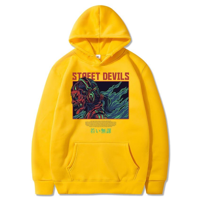 Autumn fleece hoodie youthful and fearless printed street fashion pullover men's and women's long sleeved warm hoodie