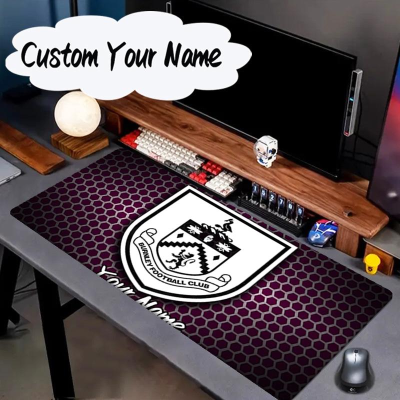 Custom Name Mouse pad Football Club Burnley Mouse pad, Gaming Mouse Pad, keyboard pad, Desk Decor for computer notebook Fan Birthday Gift