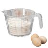 Glass Measuring Cup Triple Measurement Scale Cup Heat Resistant Microwave Safe Kitchen Tools with V-Shaped Spout And Ergonomic Handle