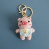 Cartoon Animal Doll Series Crochet Keychain Knitted Rabbit Keychain Cute Bear Keyring For Bag Pendant Custom Accessory