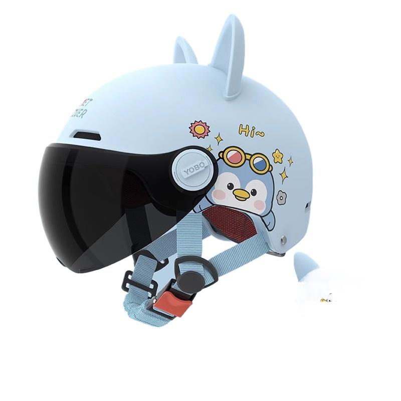 Electric Car Motorcycle Half Helmet Boys and Girls Children Cute Helmet Four Seasons Helmet