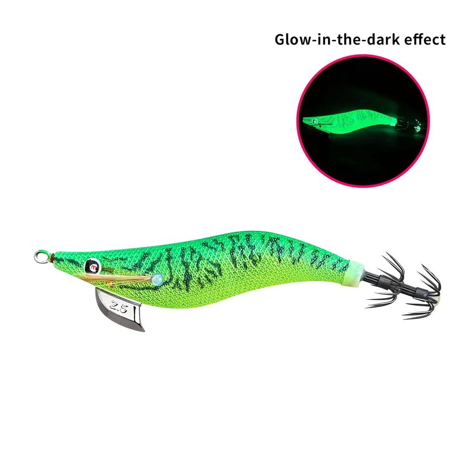Artificial Hard Bait Luminous Squid Jig Sea Fishing Lure Octopus 3.5#3.0 # 2.5 # Japan Fishing Tackle