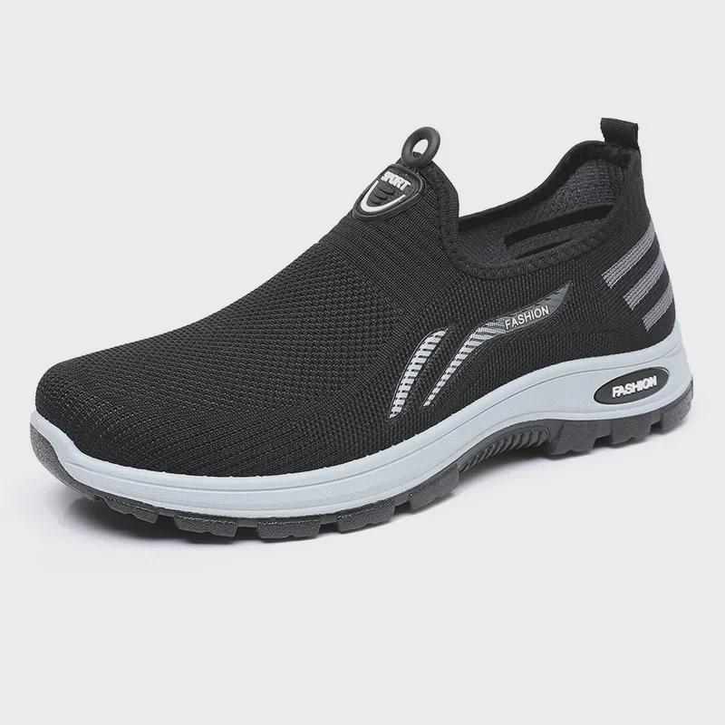 Lightweight Non-slip Old Beijing Men's Slip-on Shoes for Middle-aged & Elderly