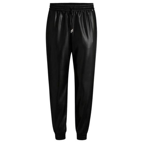 BOSS Calças Jogger Femininas/Senhoras Lisas de Corte Relaxado