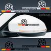 SVLHP1 2Pcs Car Logo Body Vinyl Sticker Decoration Accessories For VW GTI Golf8 Polo Passat Mk6 MK7 Tiguan R32 RLine Magotan Jetta Bora