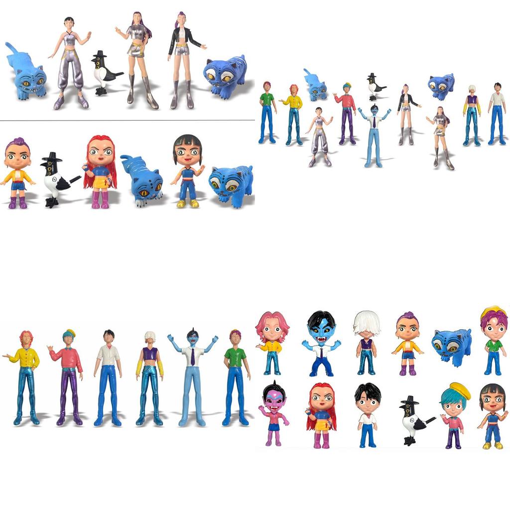 Kpop Demon Hunters Pvc Game Figure Model Collectible Desktop Decor For Fans