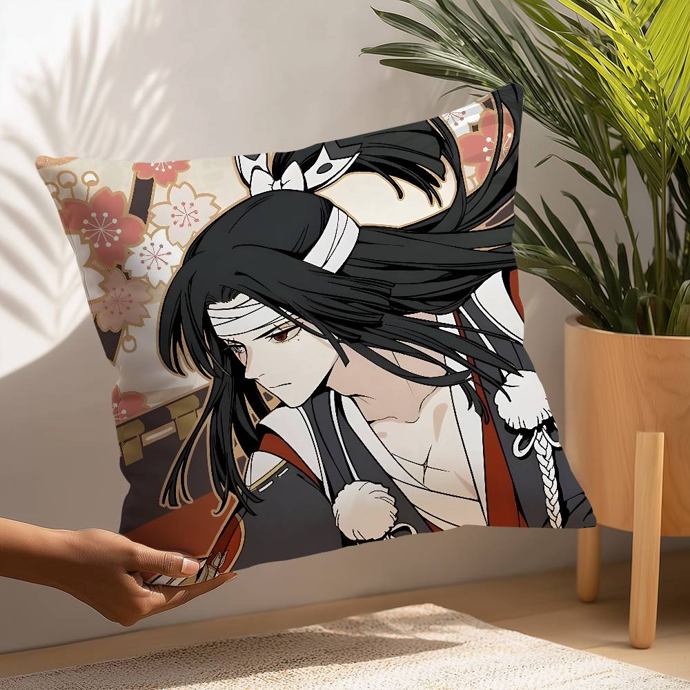 Hot Game Onmyoji Pillow Case Plush Fabric Soft Pillowcase Double Sided Print Cushion Cover Household Gifts