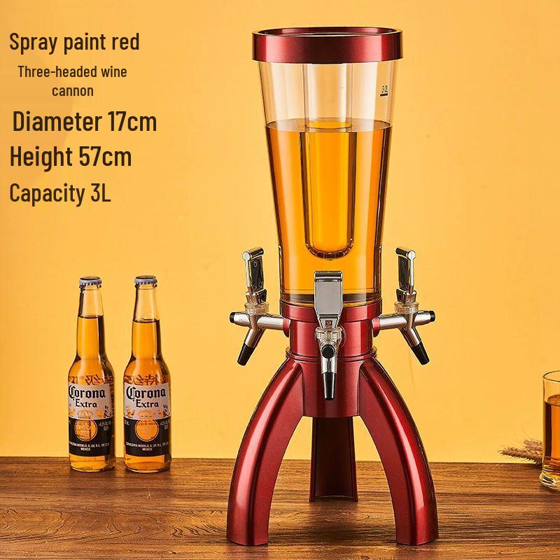 Yili Meng Luminous 3-Head Beer & Beverage Dispenser