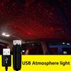 Romantico LED per auto sul tetto Star Proiettore di luce notturna Atmosfera Galaxy Lampada Lampada decorativa USB Luce regolabile per interni auto