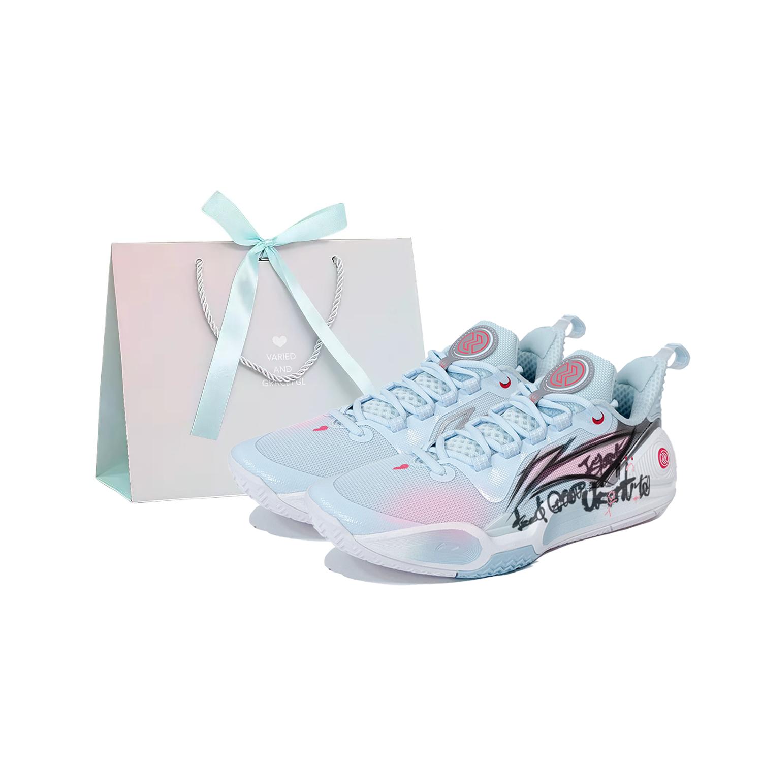 

Li Ning Speed 9 Амортизирующие Износостойкие Дышащие Низкие Баскетбольные Кроссовки Мужские Вишневый Розовый Синий ABPT001-6(Команда140-) 44