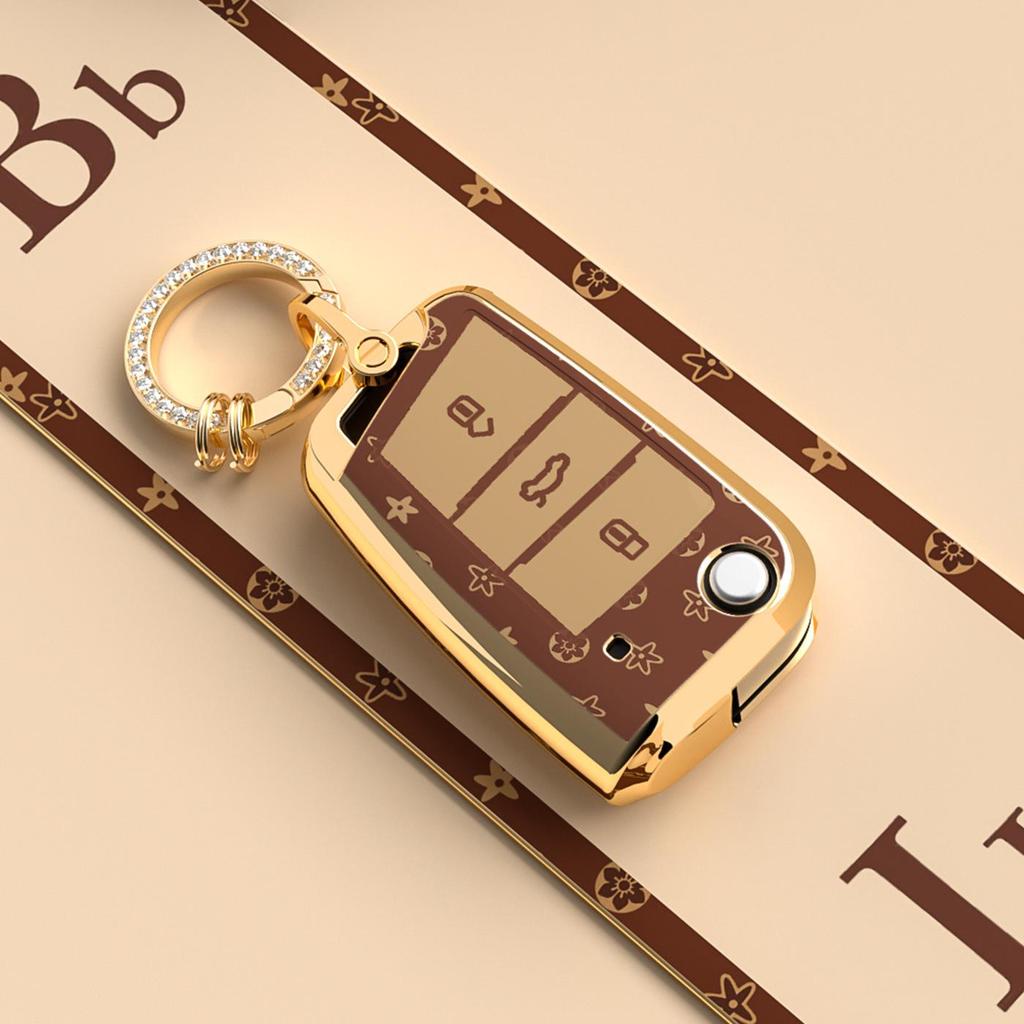 Módní kryt na klíčenku pro Volkswagen Polo, Golf, T-Cross, Tayron, Passat, CC, Sagitar