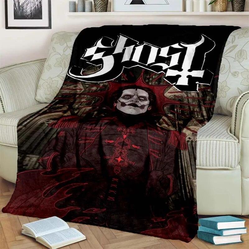 3D Ghost Band Cartoon Flannel Blanket Fashion Warm Lightweight Living Room Bedroom Sofa Bed For Picnic Blanket