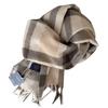 Premium Knitted Wool-Feel Plaid Scarf Men Women Winter Warm Neck Wrap Unisex Fashion Accessory
