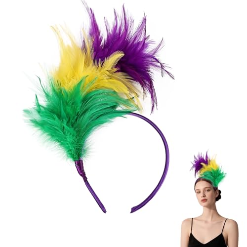 Feather Headband for Women Feather Fascinator Headband Cocktail Wedding Party