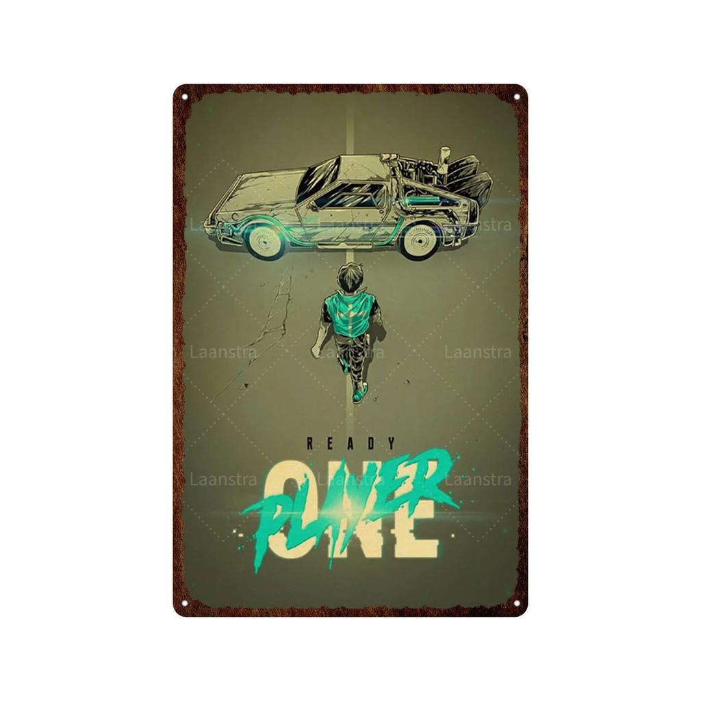 Ready Player One Retro Movie Tin Sign Poster Bar Home Decoration Metal Sign Plaque Decoration Wall Art Decor For Decorating