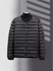Men's Ultra-Thin Lightweight Down Cotton Work Jacket - Cold-Proof, Plus Size, Short Coat.