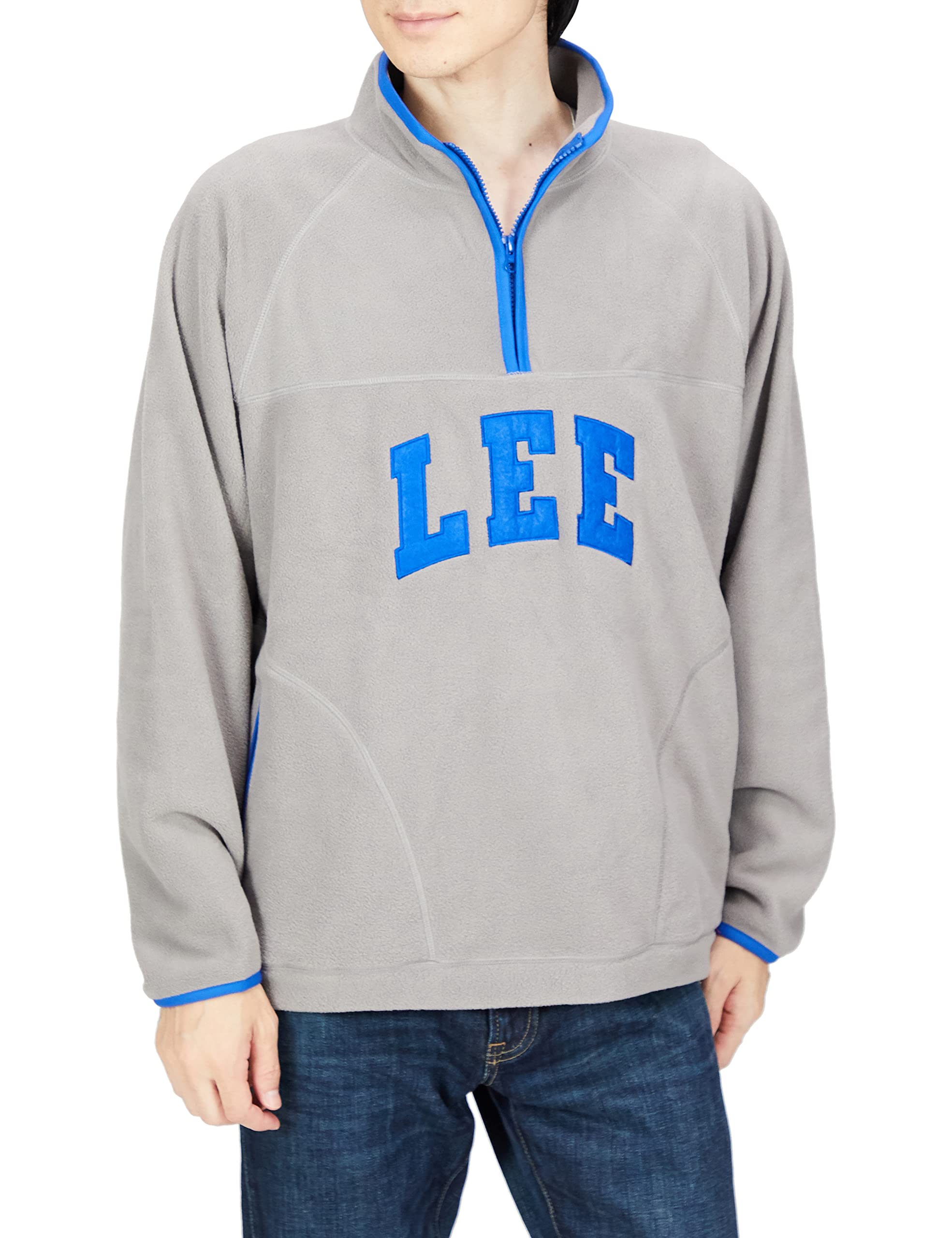 

Lee Official Флис Размер L Мужская рубашка на молнии до середины, Серая, серый