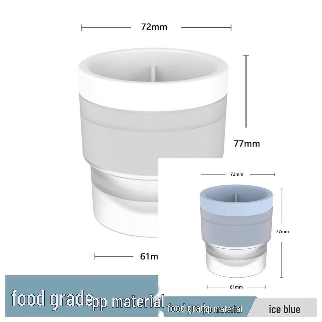 Large Silicone Ice Ball Mold for Whiskey and Home Use - Food Grade, Spherical Ice Cube Tray