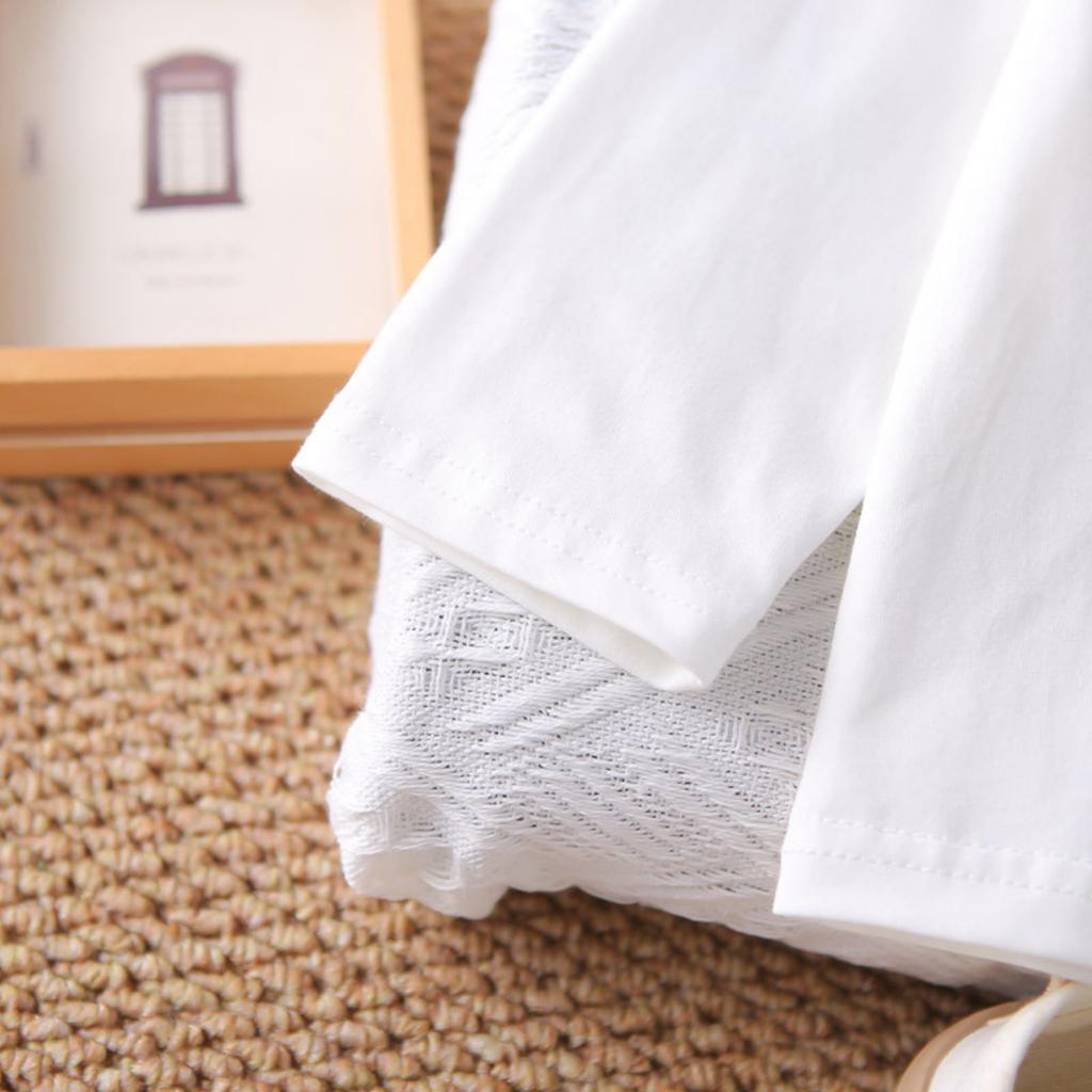 Uformelt langermet sett for barn, komfortable hverdagsantrekk