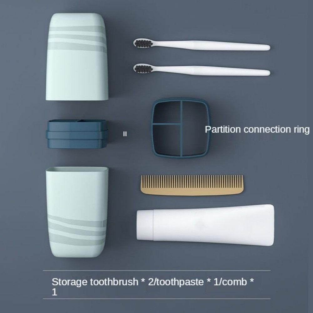 Portable Cylinder Household Set Storage Box Toothbrush Cup Mouthwash Cup Wash Cup