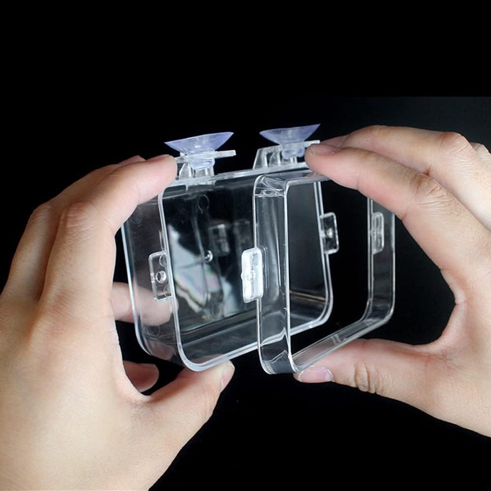 Reptile Feeder Chameleon Bowl 2 Pcs Anti-Escape Food Dish Bowl with Suction Cup for Chameleon Iguana Lizard Reptile Food and Water Feeding (White, S)