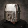 Knight Templar Helmet Full Face Steel Helmet Medieval Crusader Great Helmet Historical Cosplay LARP Helmet Best Gift