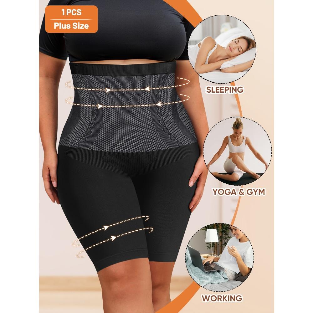 1-Pack Plus Size Panties, High-Waisted Tummy Control, & Butt Lifting, Seamless Women's Underwear, Briefs & Boxer Briefs