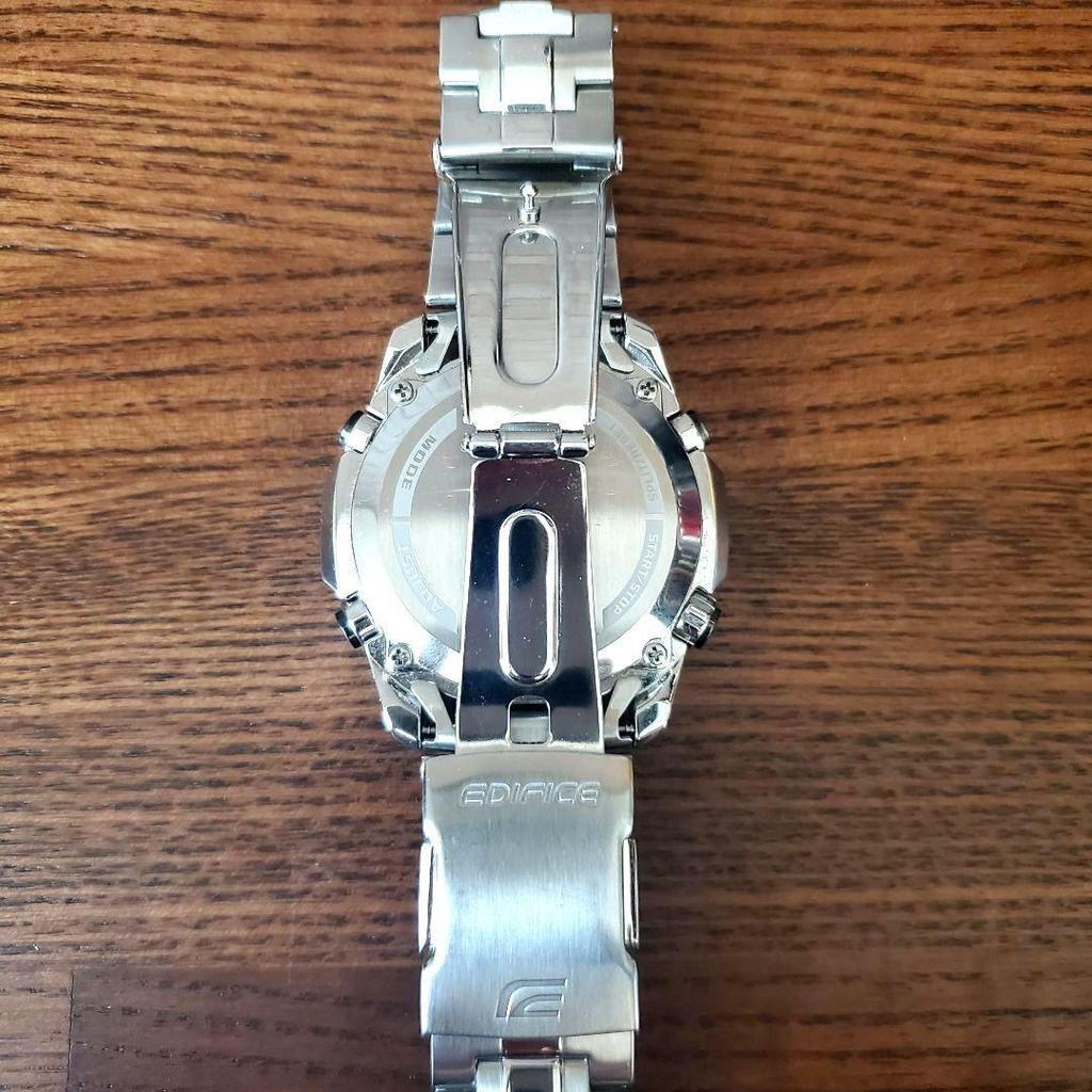 Used CASIO EDIFICE EQW-M1001 Radio Solar Watch Good Condition