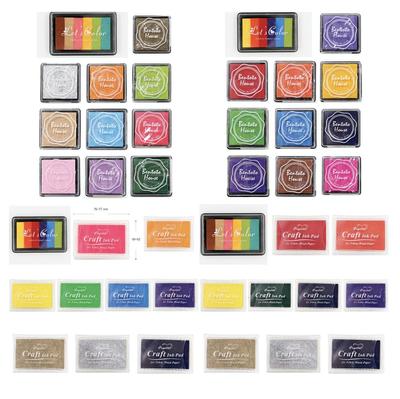 Petit Fancy Stamp Ink Pad SET - 9 Options (20 Colors/ Rainbow Color/Pastel Color Ink Pad)