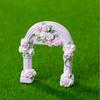 Micro Landscape Ornaments Mini Wedding Scene Decorations with Arches Bouquets Cakes Ring Boxes Resin DIY Garden Accessories Romantic Gift Ideas