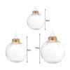 5pcs Perspective Christmas Tree Ball Paintable Christmas Ball with Bottle Cap Minimalist Christmas Clear Ball Home Decoration Navidad