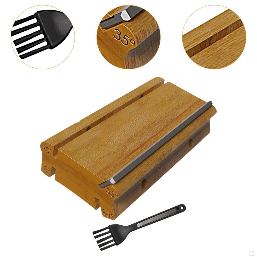 3/23/35/90° Fret End Beveling File Practical Guitar Crowning Bevel for Rounding Frets