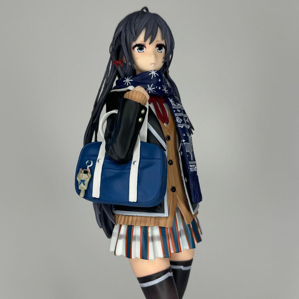 Yukino Yukinoshita Anime Figure Pvc 26Cm School Uniform Collectible Model Desktop Decoration For Anime Hobby Collectors