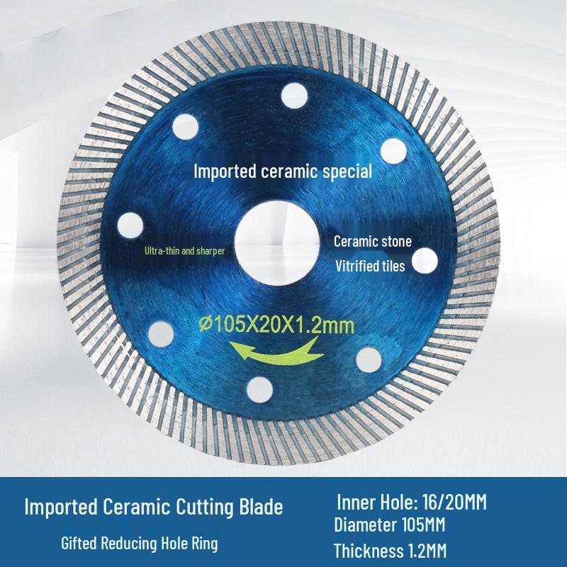 Diamond Saw Blade for Marble and Ceramic Tile Cutting, 100mm Circular Blade for Angle Grinders