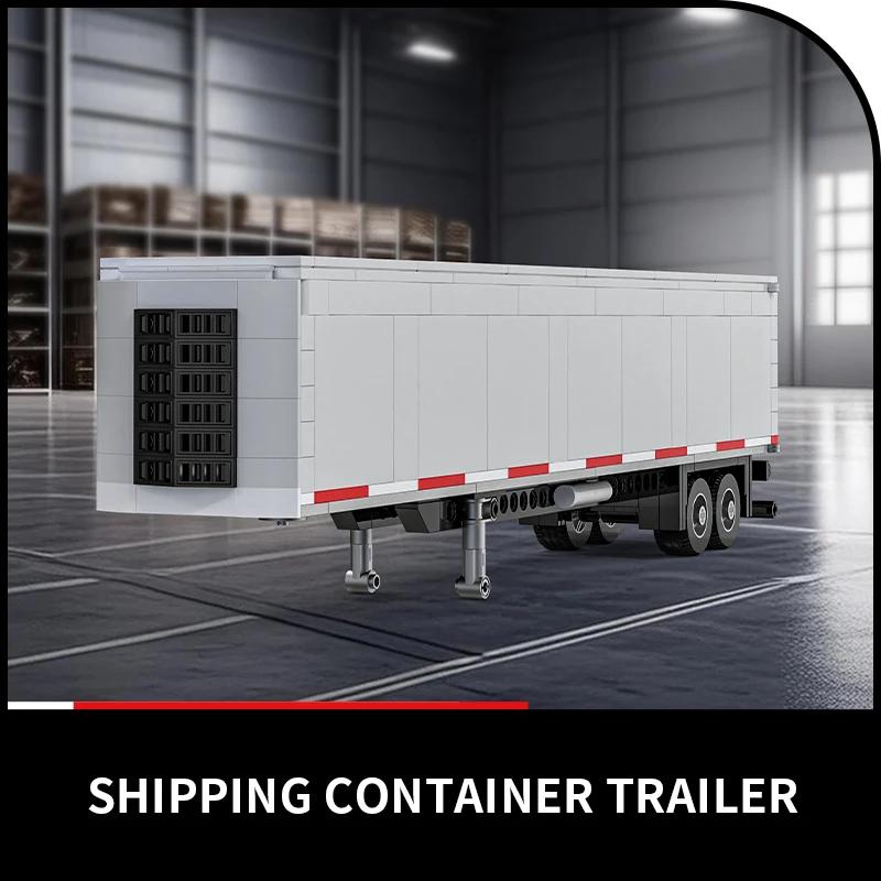 268PCS Blocuri de Construcție Cap Camion American Creative Conectabile Model Remorcă Container Cărămizi Jucării DIY Pentru Copii Cadouri de Sărbători