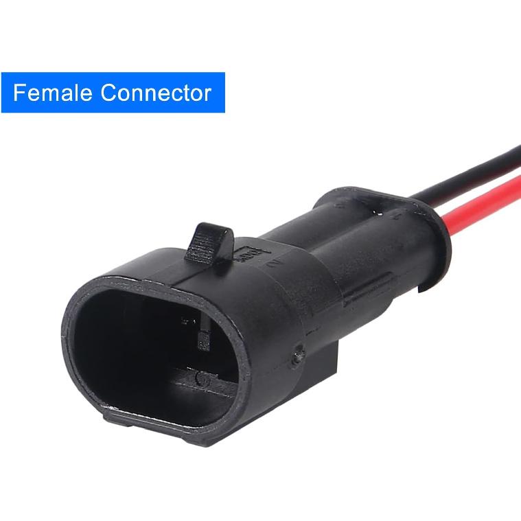 10 Pack 2 Pin Wire Connector 16 AWG Waterproof Automotive Electrical Connectors Deutsch Connector Male And Female Wire Connectors For Car Truck Boat