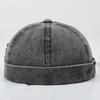 Vermieter Hut Verstellbare Metallschnalle Used Gewaschener Denim Hut Patchwork Stoff Street Hip-Hop Stil Unisex Kuppelkappe