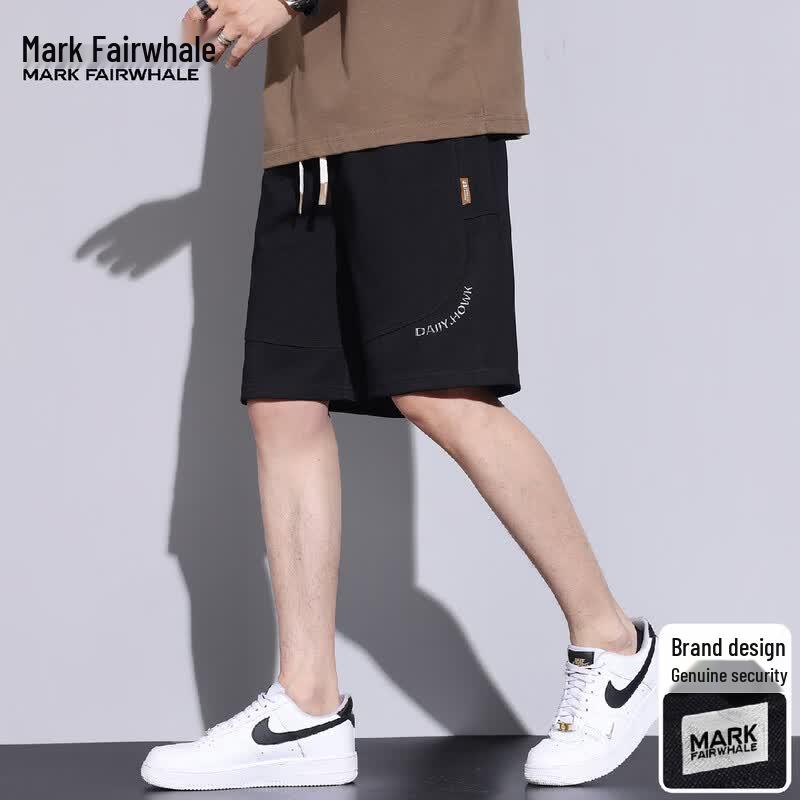 Mark Hua Fei Men's Quick-Dry Ice Silk Drawstring Casual Shorts