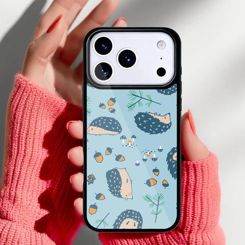Kawaii Little hedgehog colored Phone Case for iPhone 17 16 15 14 13 Pro Max Back Cover for 12 11 Pro Coque