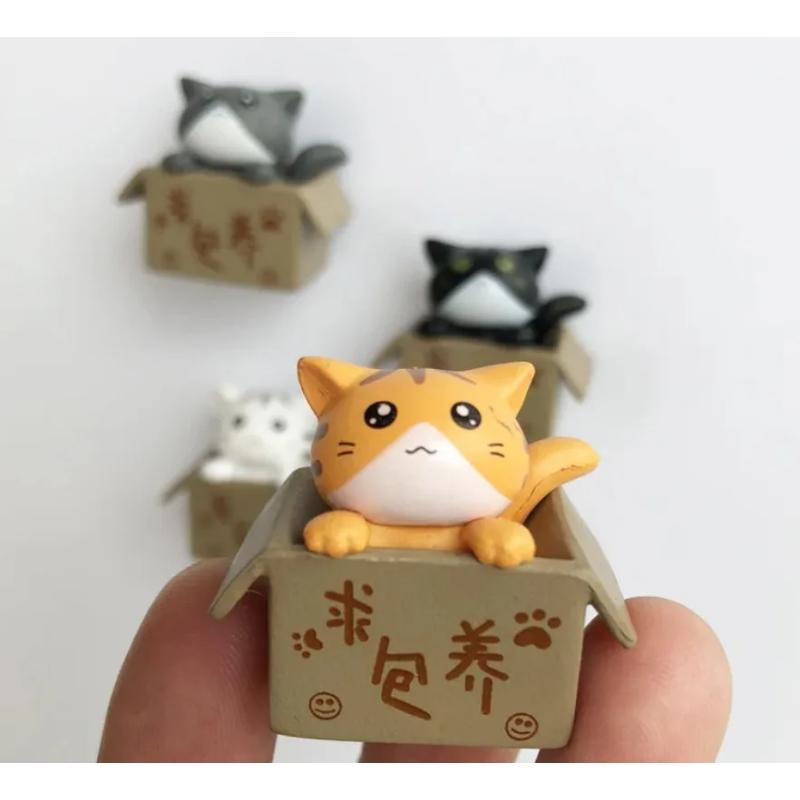 Niedliche Katzen Kühlschrankmagnete  Heimdekorationsmagnete  3D-Magnete  Geschenke