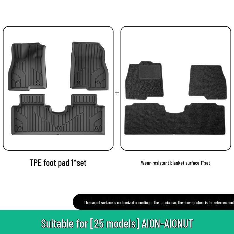 Custom TPE Floor Mats & Trunk Liner for 25 AION UT Models