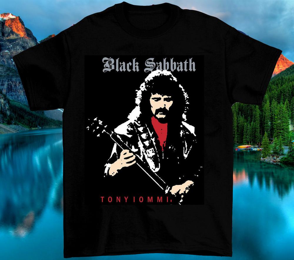 Тони Айомми Live In Concert Хлопковая Черная Футболка Унисекс Все Размеры DI084 Унисекс Футболка L