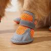 4Pcs Breathable Dog Mesh Shoes Wear Resistant Puppy Foot Covers Fashion Dog Sneakers  Dog Walking