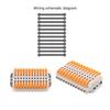 Cable Connector Orange Mini Quick Connector Universal Compact Cable Connector Household Wire Terminal Connector