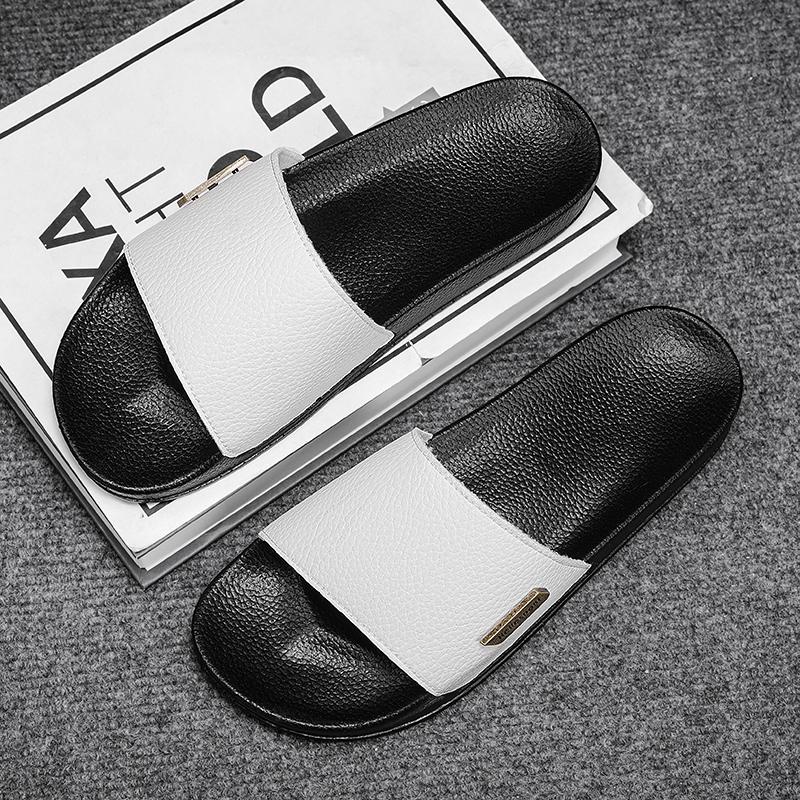 Shoes Men Sandals Slippers Fashion Flip Flops Casual Innovative Design Shoes Men Soft-soled Lightweight Home Slippers Sneakers